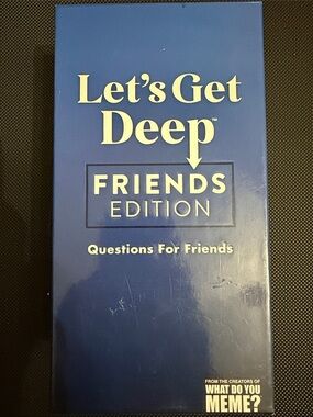 "Friends Edition" of the Let's Get Deep card game by Relatable